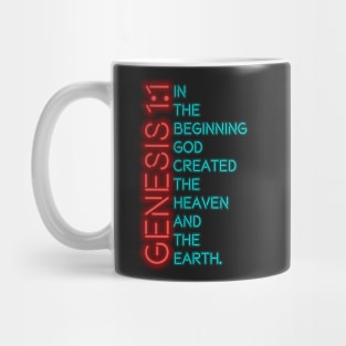 Genesis 1:1 Neon Mug